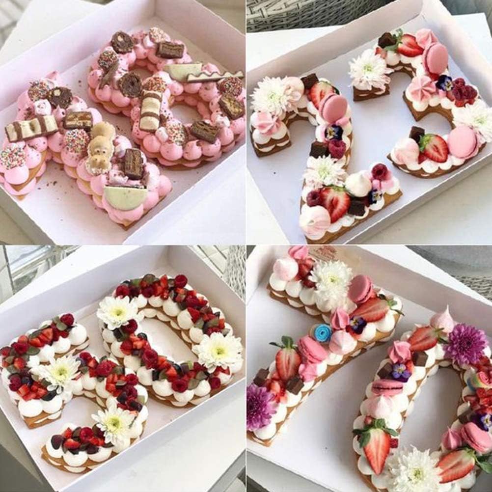 Baker Boutique Grand Moule A Gateau En Silicone 3d En Forme De Chiffre 5 Pour Anniversaire Et Anniversaire De Mariage Grande Taille 25 4 Cm 5 Moules A Patisserie Moules A Popcakes Loclic Com