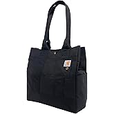 Carhartt Vertical Snap Tote, Durable Water Resistant Tote Bag with Snap Closure