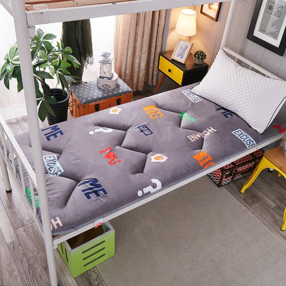 AMYDREAMSTORE Tatami Bed Mattress Anti-Slip Folding mat 1.8m Single Double Floor Sleeping pad nap for Living Room Dormitory-M 90x200cm(35x79inch)