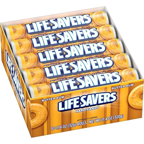 LIFE SAVERS BUTTER RUM HARD CANDY BULK, 1.14...