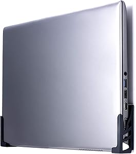 Dockem Koala Wall Mount 2XL: Damage-Free or Screw-in Universal Dock for Laptops, or Tablets and Smartphones with Thicker Cases (Black)