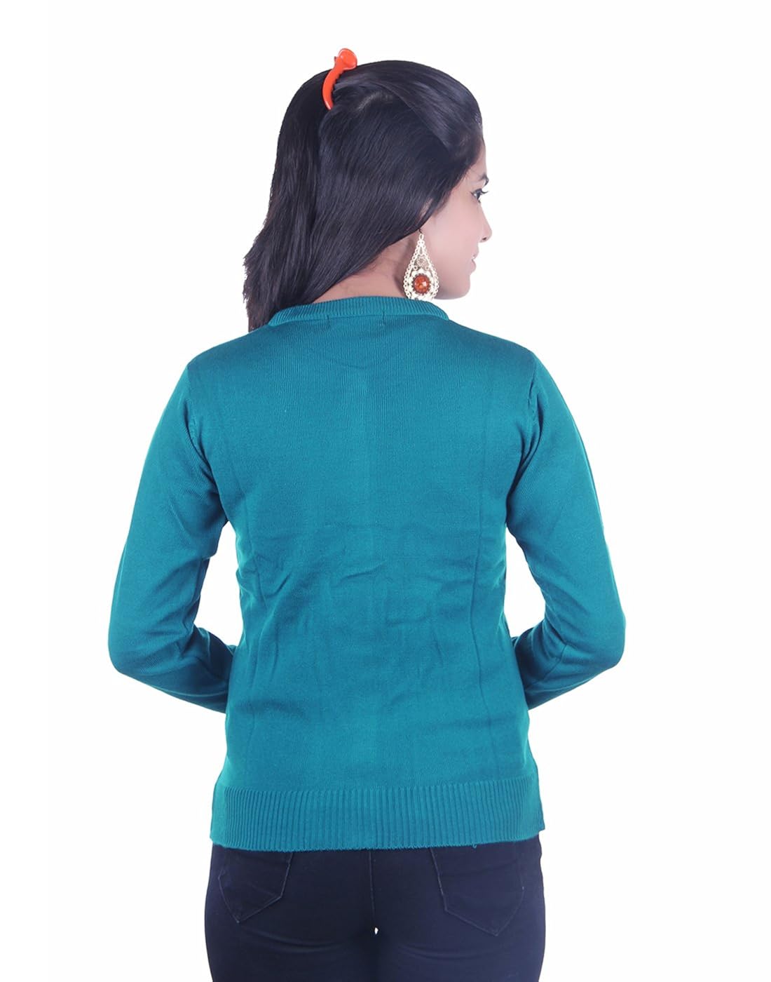 ogarti women's wool cardigan (902firozib _green_ free size)