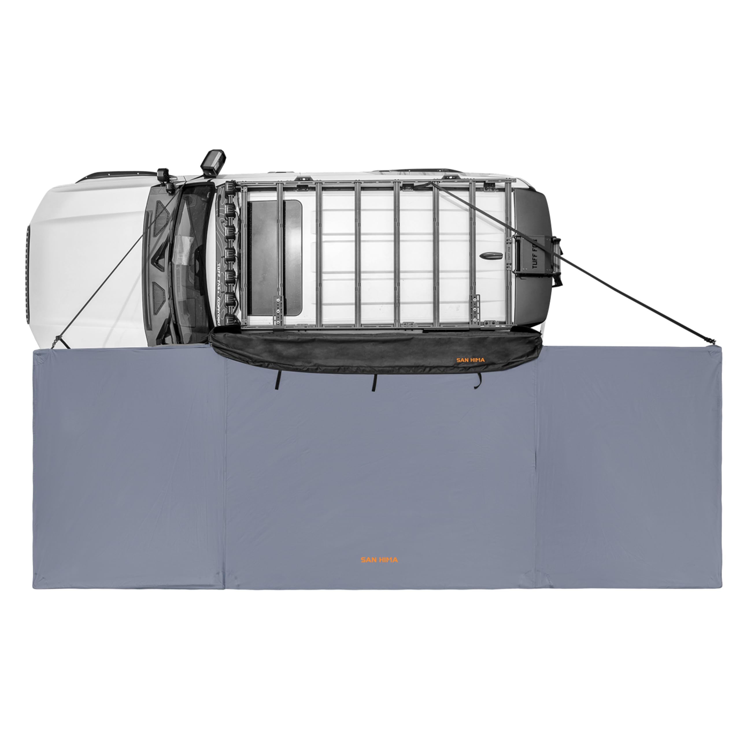 Photo 1 of ***bracket missing***
SanHima 180 Awning Free Standing Built-in LED Light - 118.4 sq.ft Shelter Karlu Frontier Car Side Waterproof UV50+ Wind Resistant, Driver Passenger Side, 180 Degree Vehicle Awning for SUV Van Truck