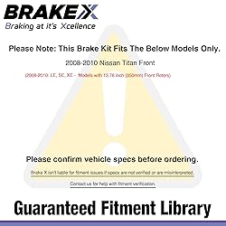 [Front] Brake X Replacement Brake Rotors Kit