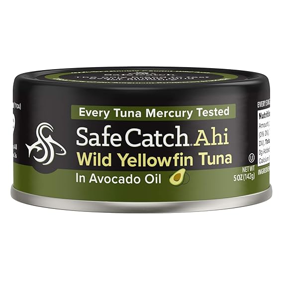 Safe Catch Ahi, Lowest Mercury Solid Wild Yellowfin Tuna