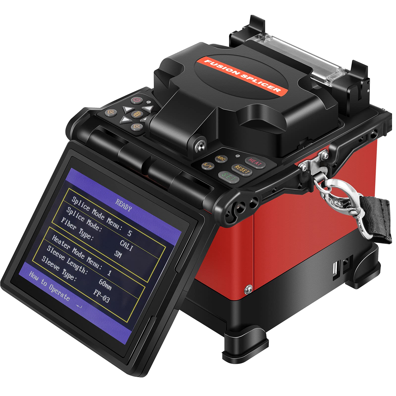 VEVOR Fiber Fusion Splicer Automatic Focus A-80S