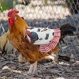 AIEX 4 Pack Chicken Saddle Hen Apron Poultry Back Wing Protection Elastic Straps view 5