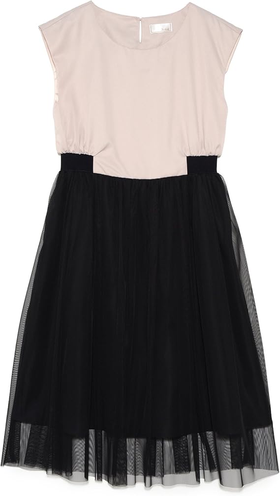 Amazon テチチ Te Chichi Pツイル チュールワンピース ベージュ M ワンピース チュニック 通販