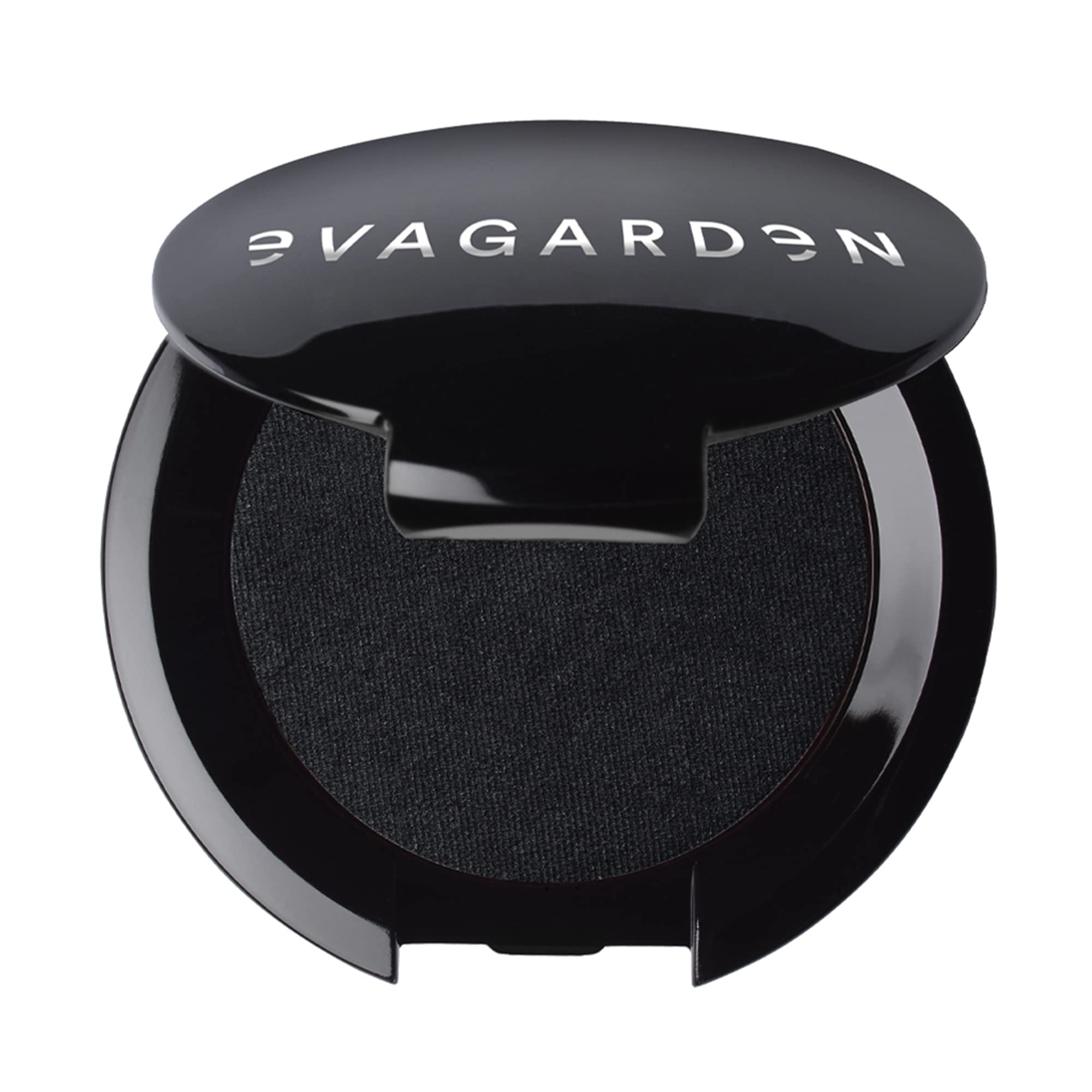 EVAGARDEN Velvet Matte Eye Shadow - Creamy and Velvety Powder with Intense Color - High Pure Pigments Creates Soft Focus Effect - Light, Adherent Film Blends Easily - 128 Black - 0.08 oz