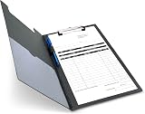 Rapesco Foldover Clipboard with Pocket A4+ Black VFDCB0B3