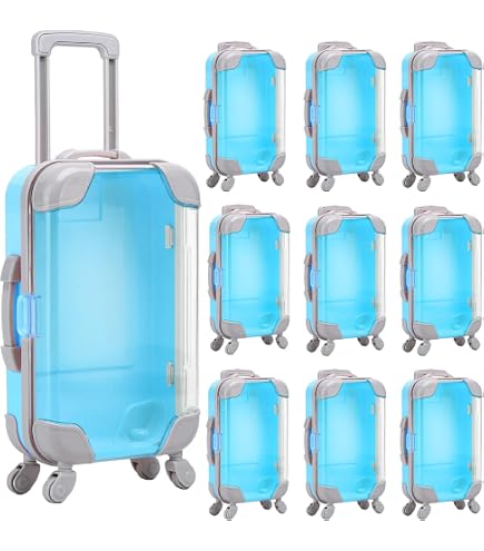 Amazon.com: AIOMOB 10 Pack Blue Mini Suitcase Party Favor Gift Box