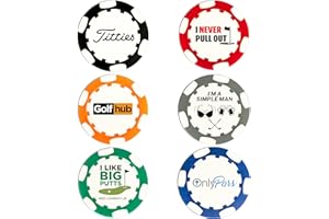 WOLF GOLF TOWELS Golf Ball Marker Poker Chips | 6 Pack | Choose Your Golf Gift Set | Golf Marker Mens Gifts | Funny Golf Gifts | Funny Golf Accessories for Men | Womens Golf Accessories