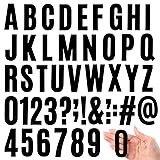 Qilery 32 Sheets 3 Inch Letter and Number Stickers