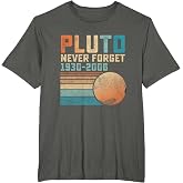 Pluto Never Forget Funny Astronomy Space Science Nerd T-Shirt