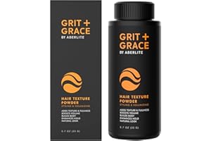 Aberlite Grit + Grace Hair Texture Powder for Men & Women - Styling Texturizing Volume Powder, Volumizing Hair Products, Matte Finish