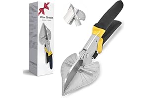 VAZIOYAR BAOLIAN Miter Shears，Sharp Multi Angle Scissors, Adjustable From 45 ° to 135 ° Quarter Round Cutting Tool, Used to Cut Trunking Plastic，Rubber, PVC, Thin wood,DlY and Home Decoration Projects