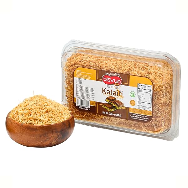 BISVUA PREMIUM DESSERT TOPPING ROASTED KATAIFI PASTRY 200G...