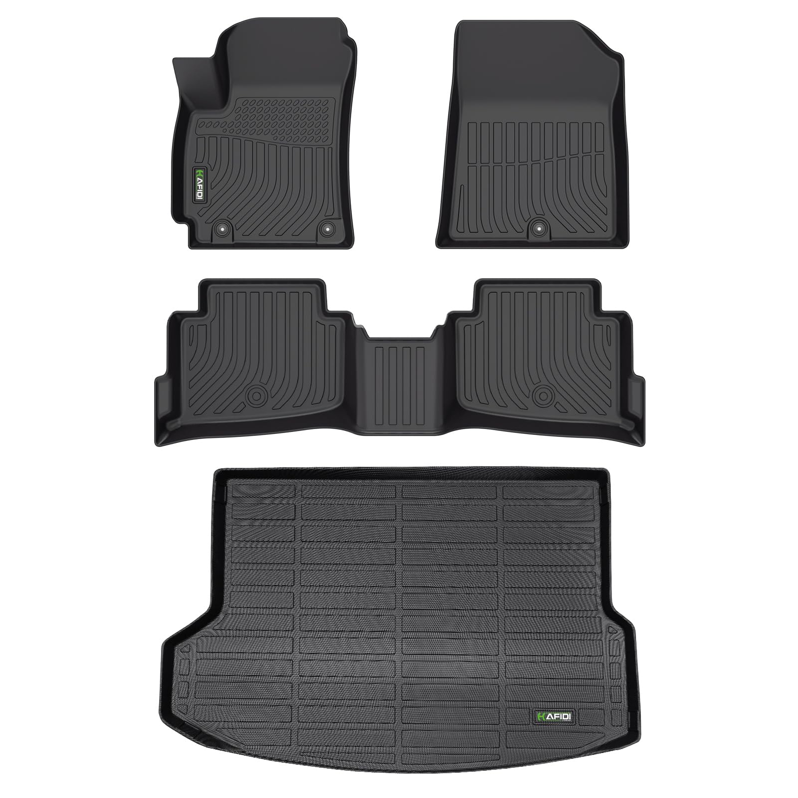 Photo 1 of HAFIDI® Floor Mats & Cargo Liner Set Fit for 2020 2021 2022 2023 Kia Seltos (with Subwoofer) Car Mats for Seltos All Weather Floor Liners Protection TPE Anti-Slip Automotive Accessories - Black