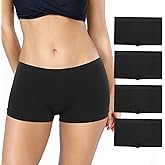 Desanlapi Boyshort Panties Womens Full Coverage Seamless Underwear Soft Stretch Boxer Briefs