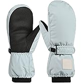 CXQRR Kids Snow Mittens Waterproof Winter Ski Gloves Warm Thicken Snow Gloves for Girls Boys