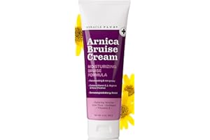 Miracle Plus Arnica Cream Bruise Relief Lotion For Bruising And Swelling On Skin | Bruise Cream Extra Strength Vitamin K Cream | Moisturizing Bruise Formula Skin Care Gel W/ Horse Chestnut, 4 Ounce