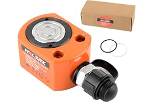 HZLZRZ 10 Ton Hydraulic Ram Jack and Single Acting Lifting Cylinders, Porta Power Hydraulic Kit, Industrial Mini Cylinder, Stroke 0.43in (Jack/101)