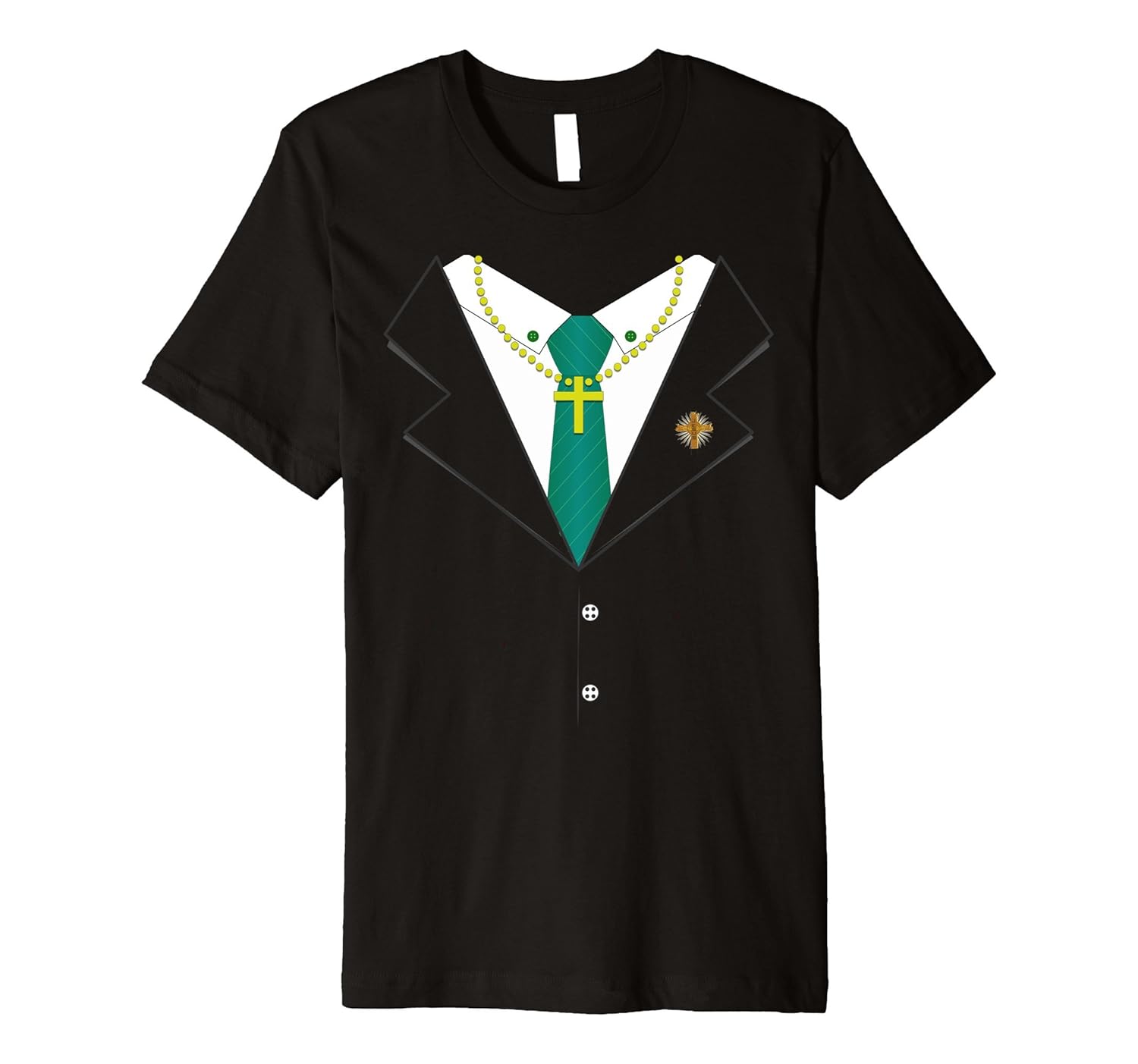 Preacher Suit Tie Halloween Costume Premium T-Shirt