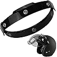 Bubble Shield Flip Up Base for 3 Snap Helmet Shield, 3-Snap Adapter for Motorcycle UV Visor Lens Shield Open Close, Hinge Attachment For Half And 3/4 Helmets Face Mask Helmets, Black