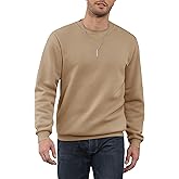 LMHCISO Men's Crewneck Sweatshirt Casual Long Sleeve Sweat Shirts Athletic Fleece Pullover Shirts