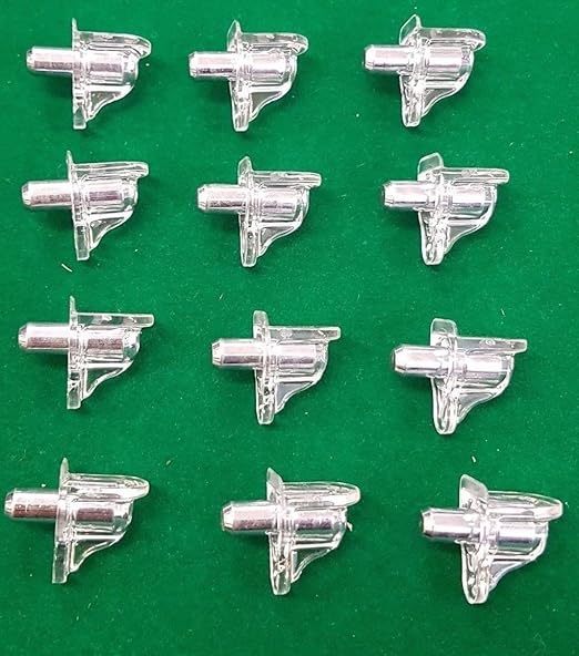 12 X Plastic & Metal Shelf Support PEGS Stud PIN PEG Kitchen