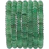 Natural Green Aventurine Disk Stone Spacer Beads 6x2mm 38cm/str Flat Rondelle Loose Semi Gemstone Caps for Making Bracelets Necklace
