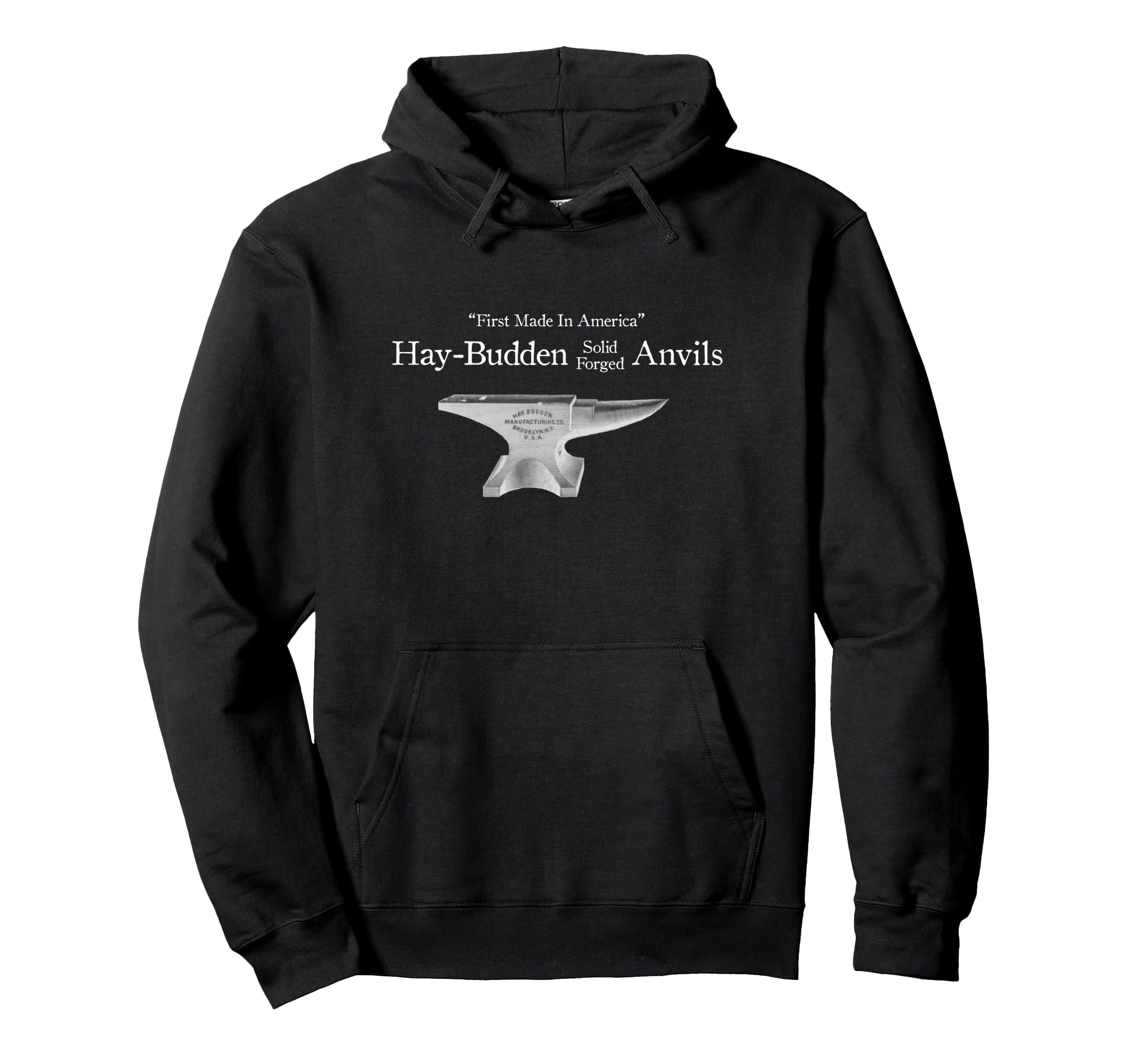 Vintage Hay-Budden Anvil Blacksmithing Ad Pullover Hoodie