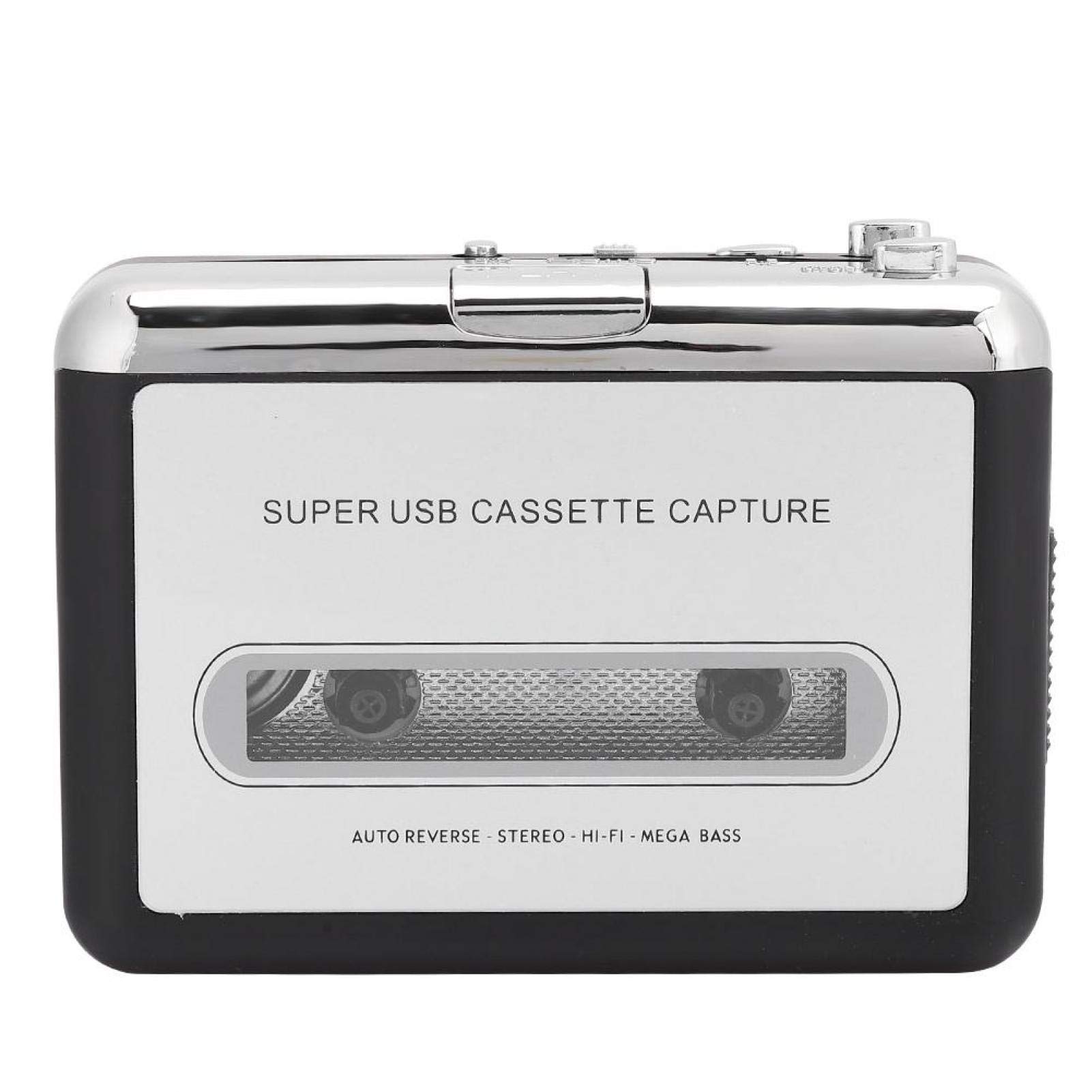 Portable Cassette Player, USB Cassette to MP3 Converter, Tape to MP3 Audio Converter Adapter, with Optical Disc, Earphone, USB Cable and User Manual