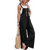 Zontroldy Bib Overalls Women Cotton Loose Summer Wide Leg Pants Jumpsuit Rompers for Women