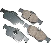 Akebono EUR986 Euro Ultra Premium Ceramic Disc Brake Pad Kit , GREY