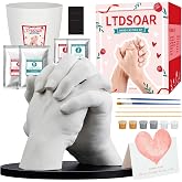 LTDSOAR Hand Casting Kit for Couples &amp; Family with Practice Kit with Base | DIY Hand Mold Keepsake for Wedding, Anniversary, Engagement &amp; Bridal Shower, Ideal Gift for Him, Her, Men &amp; Women
