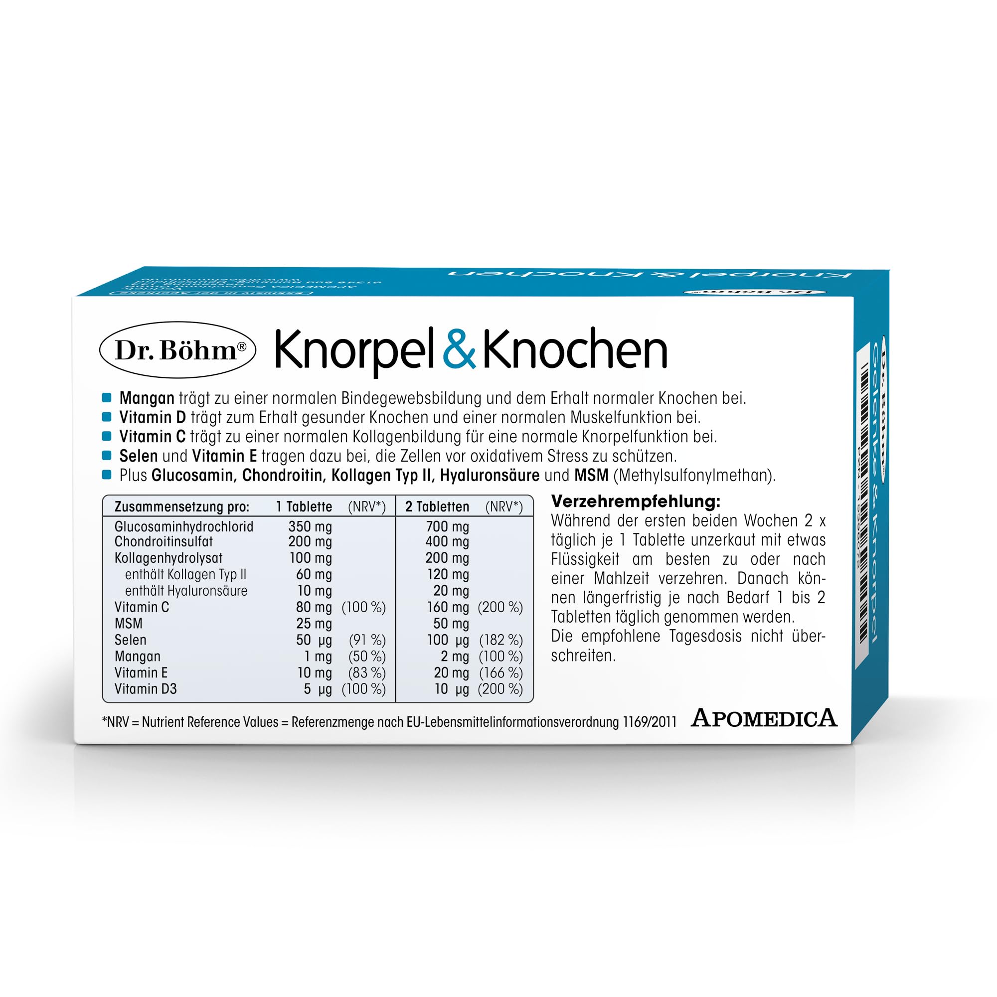 Dr Böhm Knorpel & Knochen, Kollagen & Glucosamin Chondroitin, 120 Tabletten 6