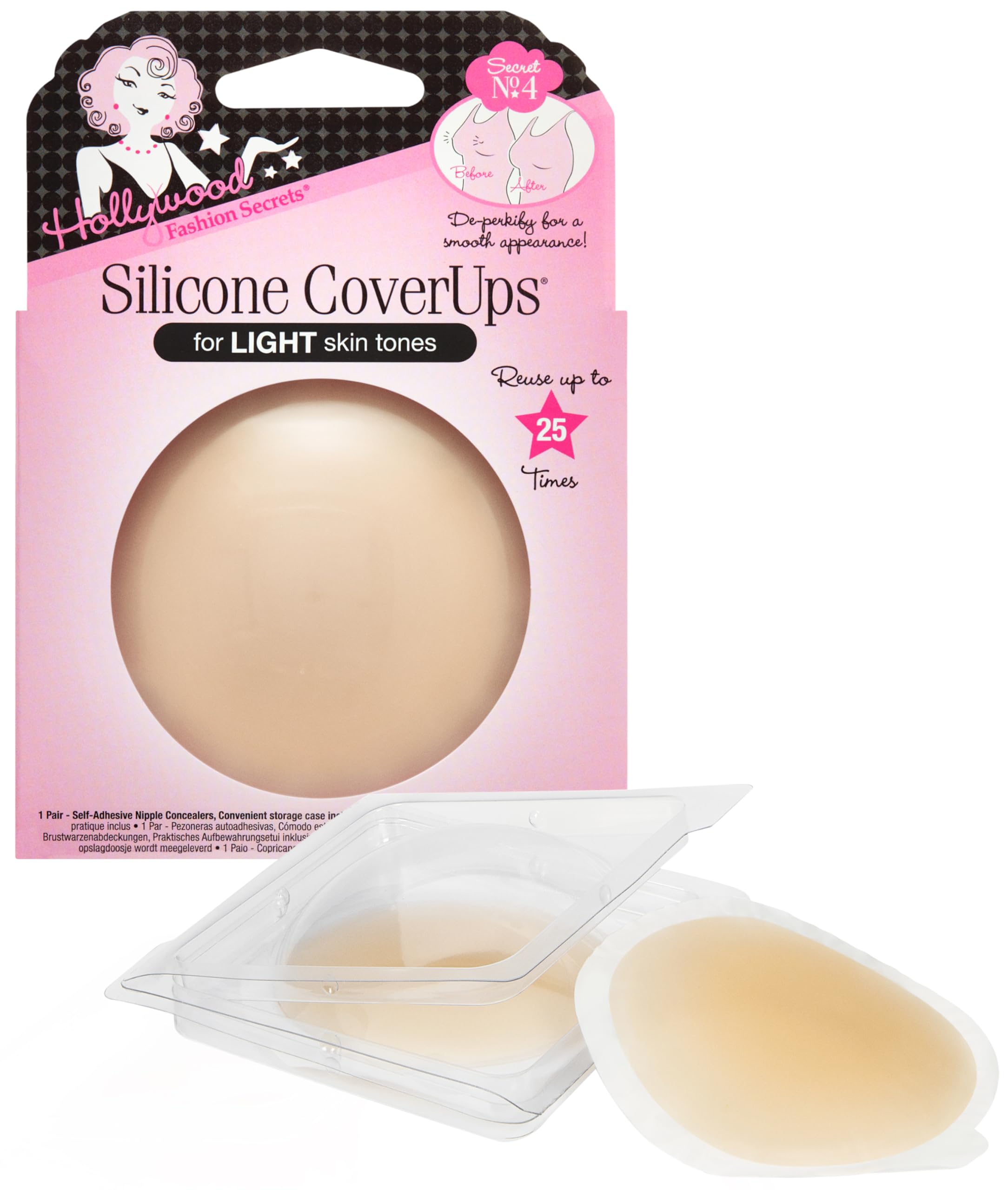 Hollywood Fashion Secrets Silicone Coverups, Light Shade