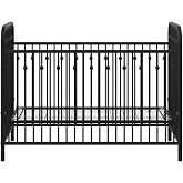 Little Seeds Monarch Hill Ivy Metal Baby Crib, Black