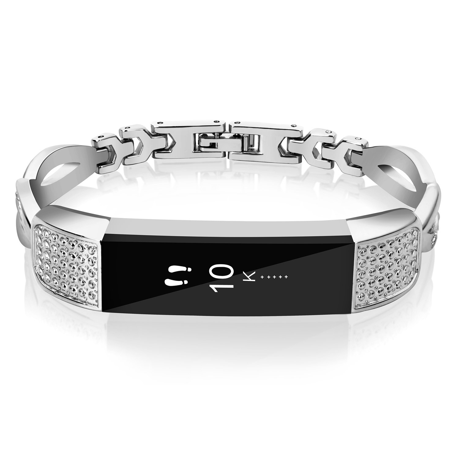 silver fitbit strap
