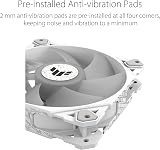 ASUS TUF Gaming TF120 ARGB White 3-Pack 120mm PWM Case Fans Fluid Bearing LED view 7