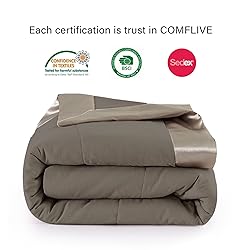 COMFLIVE Down Alternative Blanket with Satin