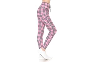 Leggings Depot Women's Popular Print High Waist Premium Jogger Track Pants(S-3X) BAT1