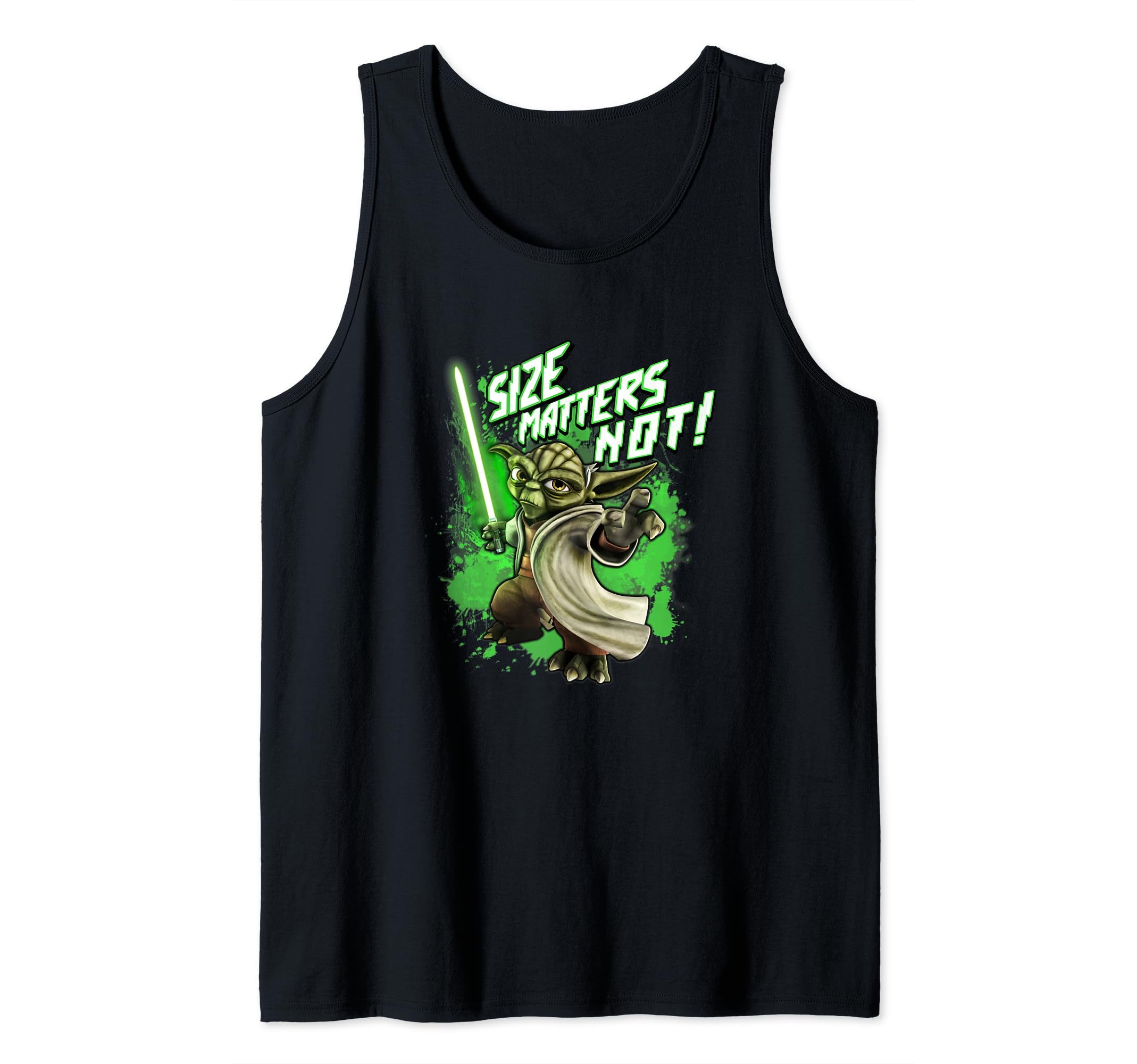 Star Wars: The Clone Wars Yoda Size Matters Not Tank Top