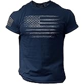 Rogue Style Distressed American Flag Men T Shirt – USA