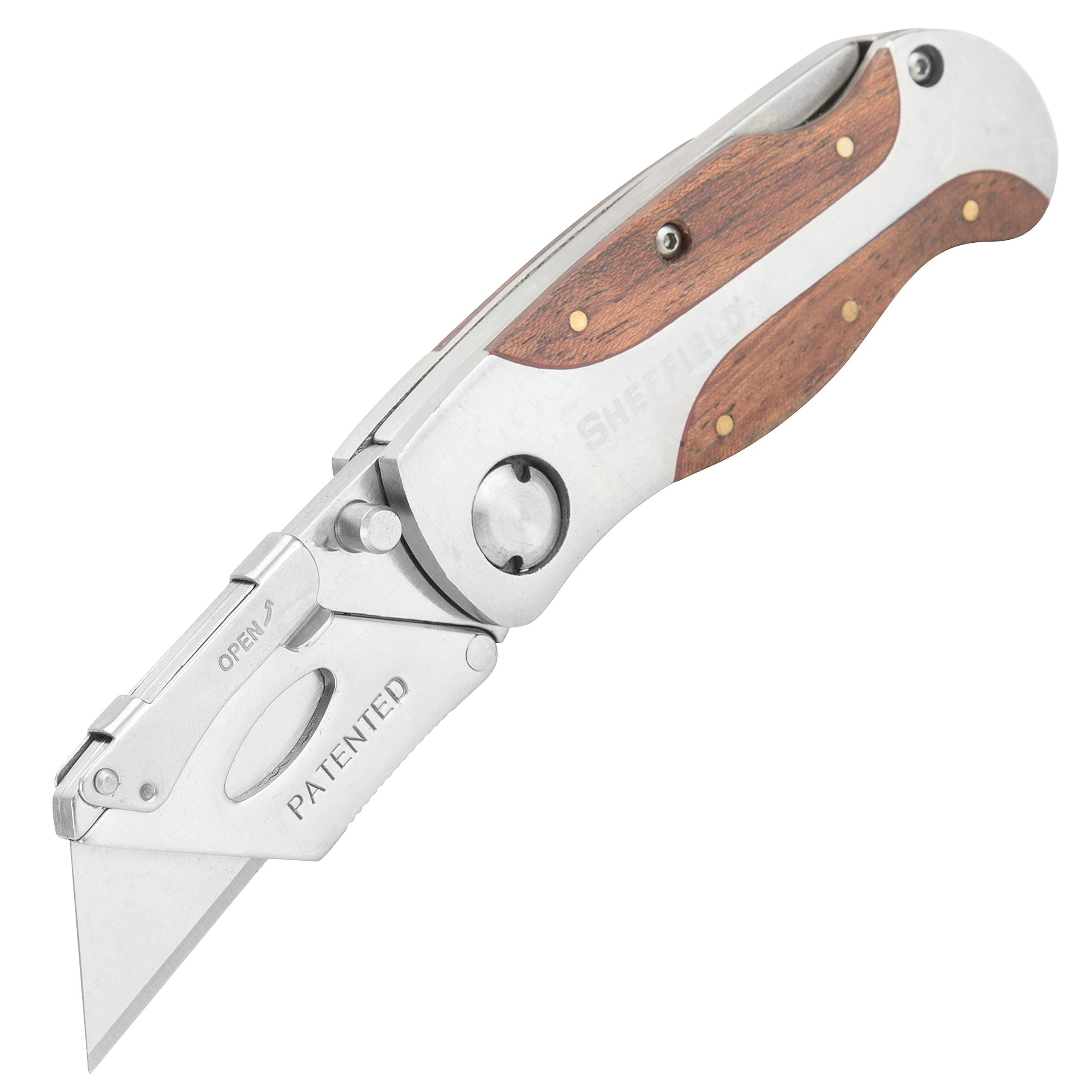 Sheffield 12115 Folding Utility Knife, Quick-Change