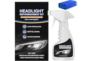 Supani Headlight Restoration Fluid Kit,2025 Upgraded Headlight Restoration Kit,Suitable for Oxidized and yellowed car Headlig