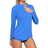 Heathyoga Rash Guard for Women UPF 50+ UV Sun Protection Swim Shirt for Woman Long Sleeve Swimsuits Bathing Suit Tops