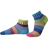 Solmate Socks Mismatched Quarter Length Socks for Women/Men, USA Made with Recycled Yarns