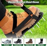 Ohuhu Lawn Aerator Shoes with Stainless Steel Shovel, Velcro Straps view 8